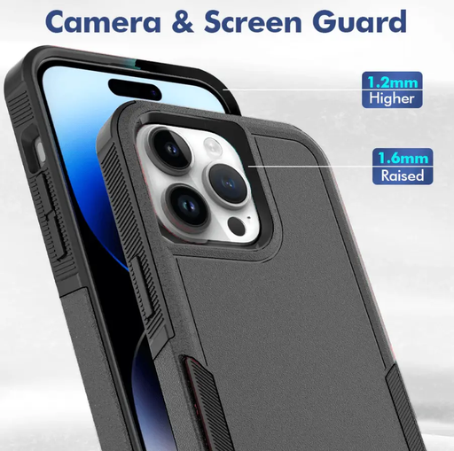 iPhone 14 Pro Max Dual Layer Armor Hard Case by techplus