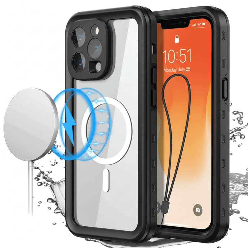 techplus MagSafe Waterproof Shockproof Case for iPhone 15 Pro Max | Redpepper TechPlus MagSafe Waterproof Case For iPhone 15 Pro Max