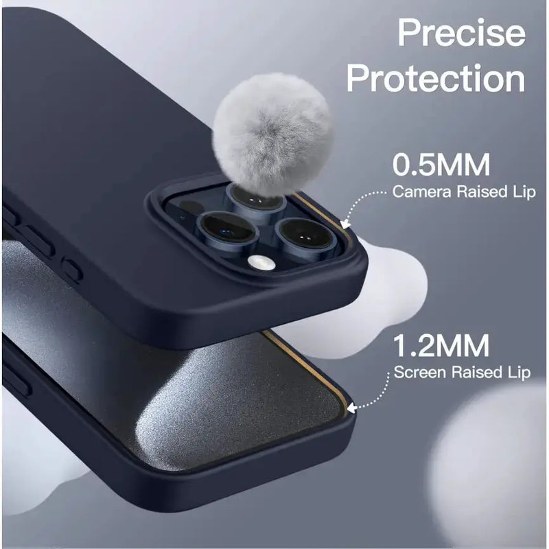 techplus iPhone 14 Pro Silicone Case – Soft Protective Cover (Black, Blue, Red) iPhone 14 Pro Silicone Case – Soft Protective Cover (Black, Blue, R...