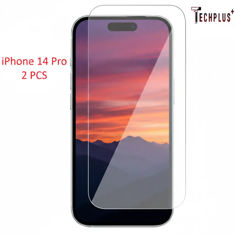 iPhone 14 Pro Glass Screen Protector (2 pack) by techplus