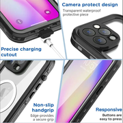 MagSafe Waterproof Shockproof Case for iPhone 15 Pro Max | Redpepper by techplus