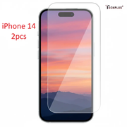 iPhone 14 Glass Screen Protector (2 pack) by techplus