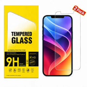 techplus Screen protector Iphone 15 Clear Tempered Glass Screen Protector (2 Pack) – 9H HD, 2.5D Rounded Edge, Impact & Scratch Resistant iPhone 15 Clear Tempered Glass Screen Protector 2 Pack