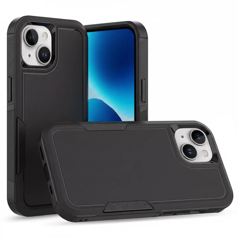 iPhone 15 Dual Layer Armor Hard Case by techplus