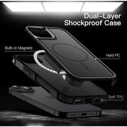 techplus iPhone 15 MagSafe Case – Rugged Shockproof Heavy Duty Cover TechPlus Iphone 15 MagSafe Case Rugged Shockproof