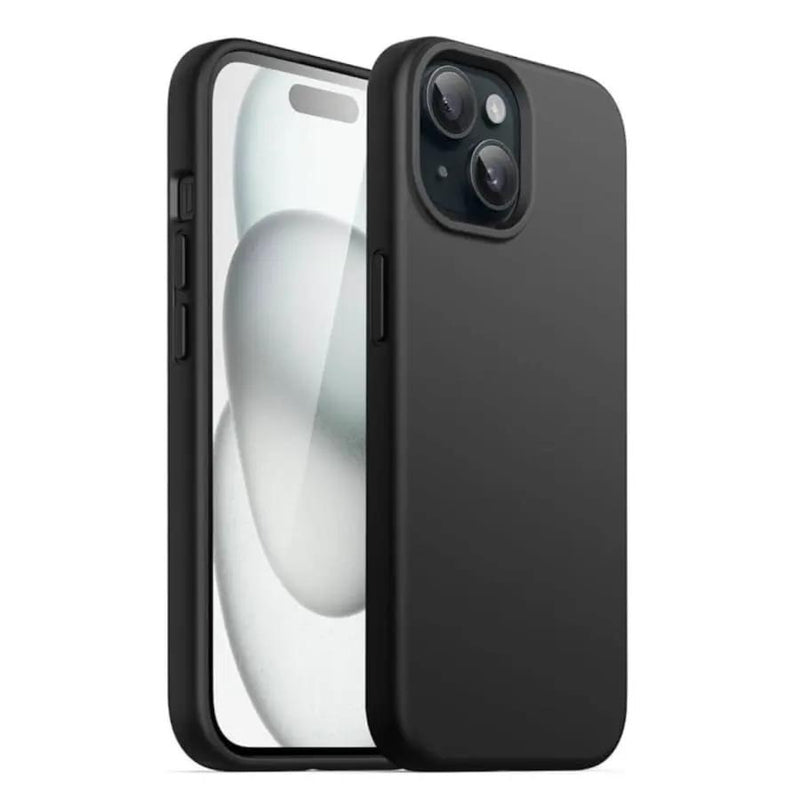Silicone Case for iPhone 15 Plus (6.7”) (Black) by 9eight5