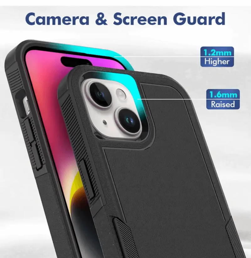 iPhone 14 Plus Dual Layer Armor Hard Case by techplus