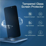 techplus Screen protector iPhone 15 Plus Privacy Tempered Glass Screen Protector (2 Pack) – 9H HD Anti-Spy, 2.5D Rounded Edge, Impact & Scratch Resistant iPhone 15 Plus Privacy Screen Protector 2 Pack 9H