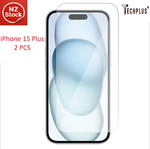 iPhone 15 Plus Glass Screen Protector (2 pack) by techplus