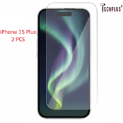 iPhone 15 Plus Glass Screen Protector (2 pack) by techplus