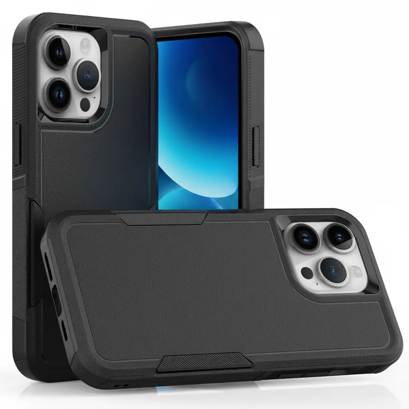iPhone 15 Pro Max Dual Layer Armor Hard Case by techplus