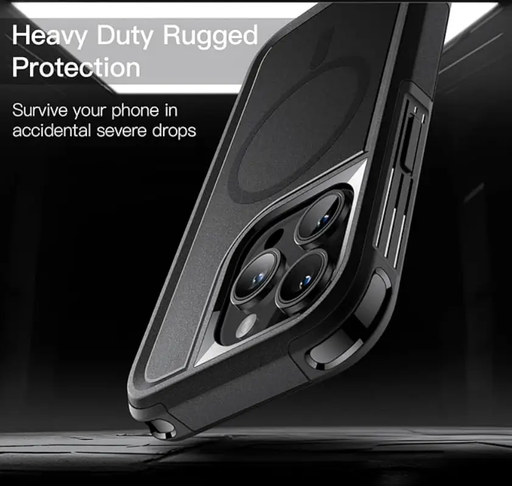 iPhone 16 Pro Max MagSafe Case – Rugged Shockproof Heavy Duty Cover by techplus