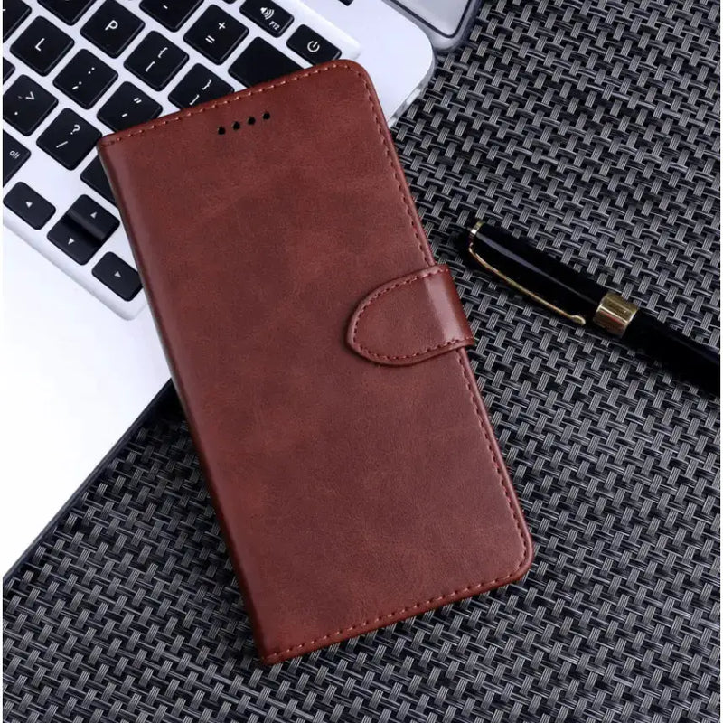 techplus iPhone 15 Pro Max Wallet Case – Slim Leather Flip Cover with Card Holder iPhone 15 Pro Max Slim Leather Wallet Case Card Holder
