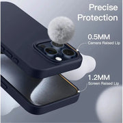 techplus iPhone 15 Pro Silicone Case – Soft Protective Cover (Black, Blue, Red) iPhone 15 Pro Silicone Case – Soft Protective Cover (Black, Blue, R...