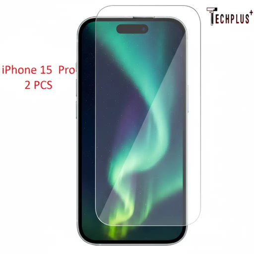 iPhone 15 Pro Glass Screen Protector (2 pack) by techplus