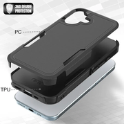 iPhone 16 Dual Layer Armor Hard Case by techplus