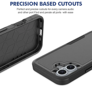 iPhone 16 Dual Layer Armor Hard Case by techplus