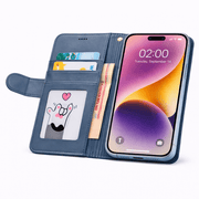 techplus Mobile Phone Case iPhone 18 Pro Flip Wallet Case Cowhide Dot Pattern iPhone 18 Pro Flip Wallet Case Cowhide Dot Pattern