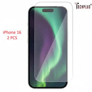 techplus iPhone 16 Glass Screen Protector (2 pack) IPhone 16 Tempered Glass Screen Protector 2 Pack