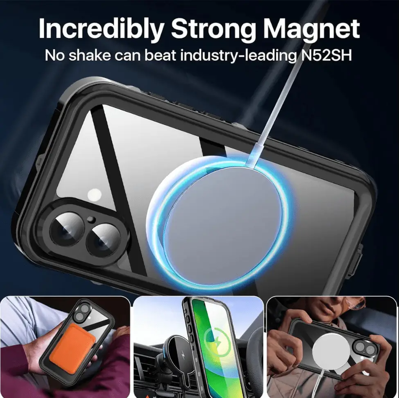 Redpepper Waterproof Magsafe Case for iPhone 16 by techplus