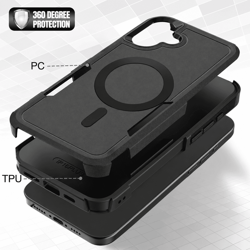 techplus IPhone 16 Plus MagSafe Rugged Shockproof Heavy Duty Case IPhone 16 Plus MagSafe Rugged Shockproof Heavy Duty Case