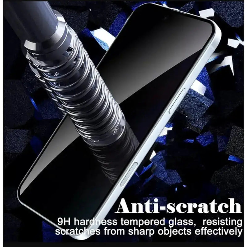 techplus Screen protector iPhone 16 Plus Privacy Tempered Glass Screen Protector (2 Pack) – 9H HD Anti-Spy, 2.5D Rounded Edge, Impact & Scratch Resistant iPhone 16 Plus Privacy Tempered Glass Screen Protector