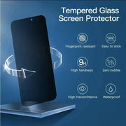 techplus Screen protector iPhone 16 Plus Privacy Tempered Glass Screen Protector (2 Pack) – 9H HD Anti-Spy, 2.5D Rounded Edge, Impact & Scratch Resistant iPhone 16 Plus Privacy Tempered Glass Screen Protector