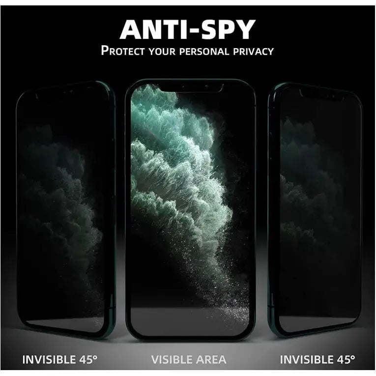 techplus iPhone 16 Plus Privacy Tempered Glass Screen Protector – 9H Anti-Spy iPhone 16 Plus Privacy Screen Protector 9H Glass