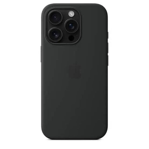 Black Silicone Case for iPhone 16 Pro (6.1”) by 9eight5