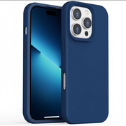 iPhone 16 Pro Silicone Case – Soft Protective Cover (Black, Blue, Red) by techplus