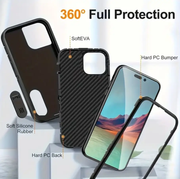 IPhone 16 Pro Max Triple Layer Armor Hard Case with Kickstand by techplus