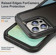 IPhone 16 pro Triple Layer Armor Hard Case with Kickstand by techplus