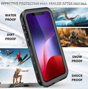 techplus Waterproof & Shockproof Case for iPhone 16 Pro – Clear Protective Cover iPhone 16 Pro Waterproof Shockproof Case