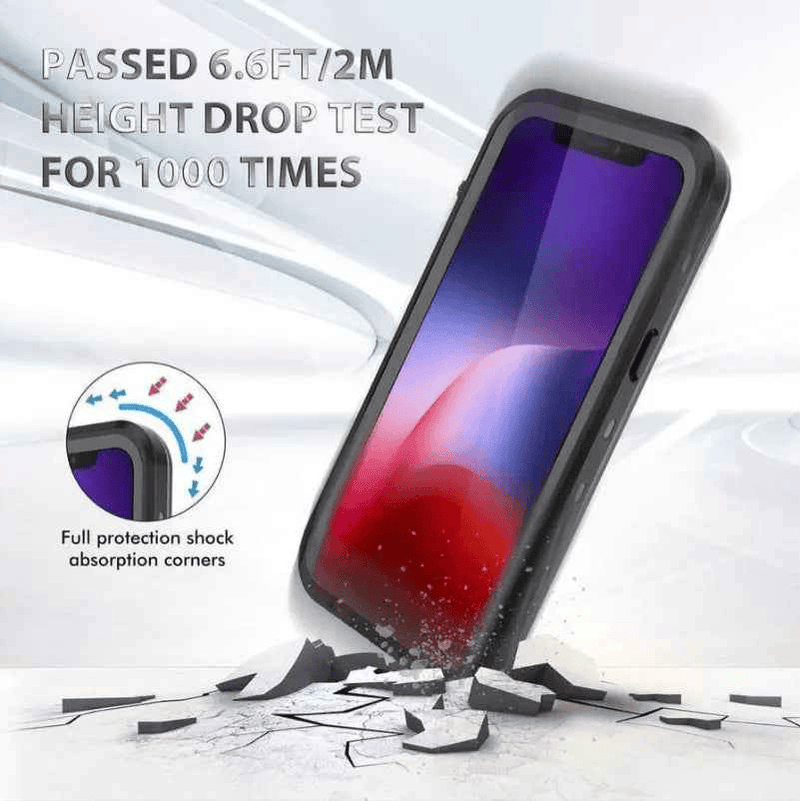 techplus Waterproof & Shockproof Case for iPhone 16 Pro – Clear Protective Cover iPhone 16 Pro Waterproof Shockproof Case
