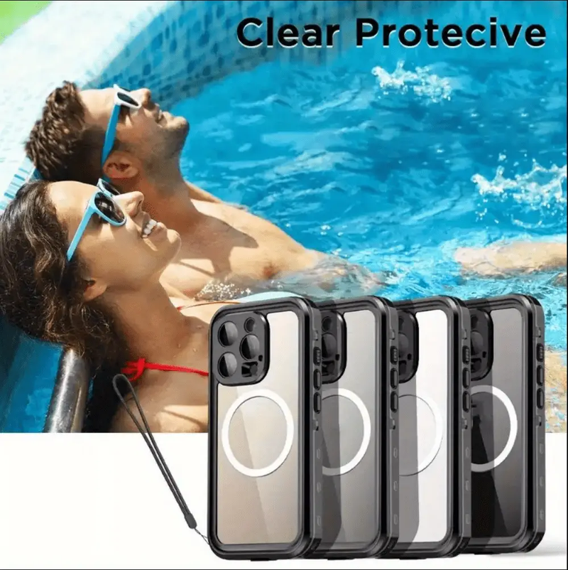 Redpepper Waterproof MagSafe Case for iPhone 16 Pro | Shockproof Cover by techplus