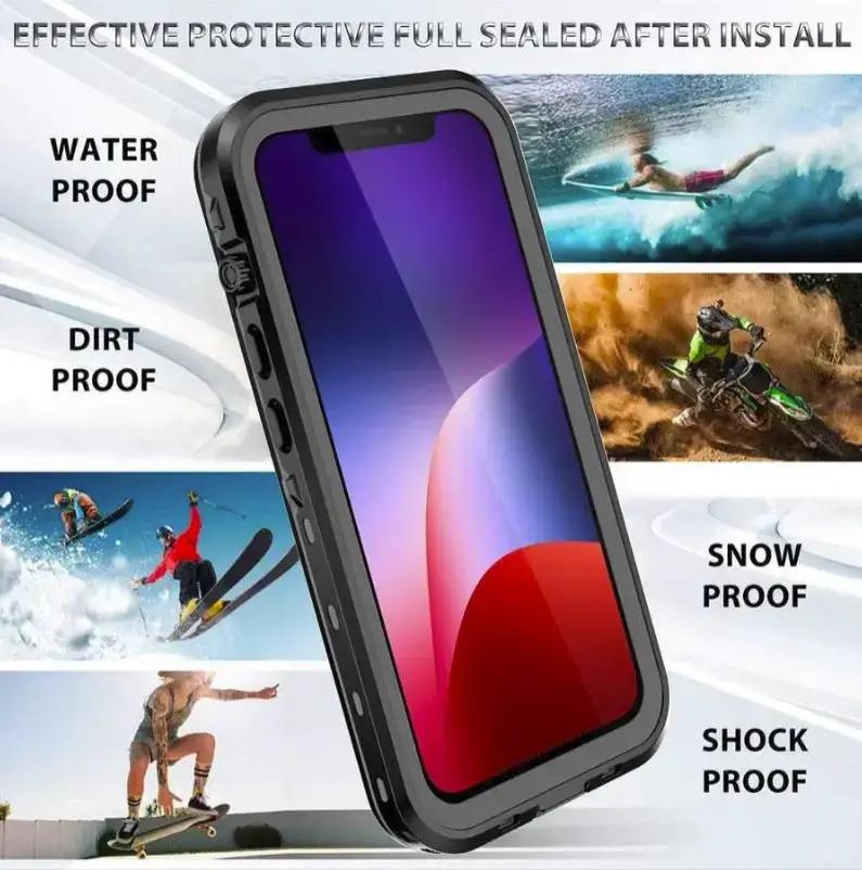 Waterproof & Shockproof Case for iPhone 16 Pro Max – Clear Protective Cover by techplus