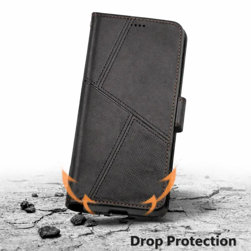 techplus Mobile Phone Case iPhone 16 Pro Max Flip Wallet Case Cowhide Dot Pattern iPhone 16 Pro Max Flip Wallet Case Cowhide Dot Pattern | NZ