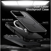 techplus iPhone 16 Pro Max MagSafe Case – Rugged Shockproof Heavy Duty Cover TechPlus iPhone 16 Pro Max MagSafe Rugged Case