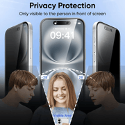 techplus iPhone 16 Pro Max Privacy Tempered Glass Screen Protector 9H Anti Spy TechPlus iPhone 16 Pro Max Privacy Screen Protector 9H