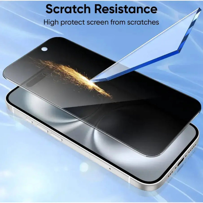 techplus Screen protector iPhone 16 Pro Max Privacy Tempered Glass Screen Protector – 9H HD Anti-Spy, 2.5D Rounded Edge, Impact & Scratch Resistant TechPlus iPhone 16 Pro Max Privacy Screen Protector 9H