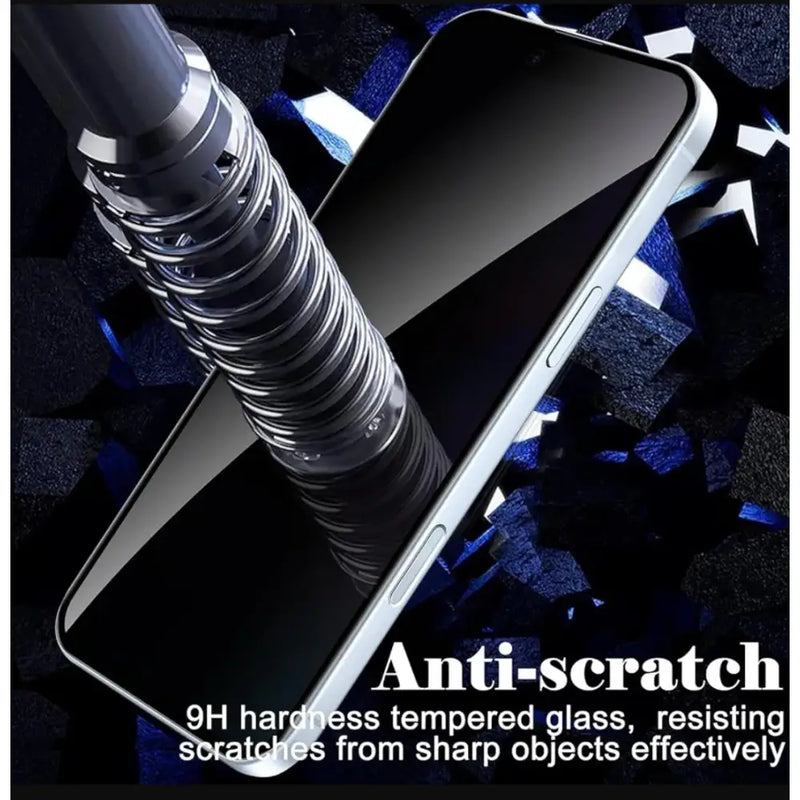 techplus Screen protector iPhone 16 Pro Privacy Tempered Glass Screen Protector (2 Pack) – 9H HD Anti-Spy, 2.5D Rounded Edge, Impact & Scratch Resistant IPhone 16 Pro Privacy Tempered Glass Screen Protector