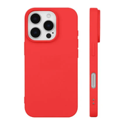 iPhone 16 Pro Silicone Case – Soft Protective Cover (Black, Blue, Red) by techplus