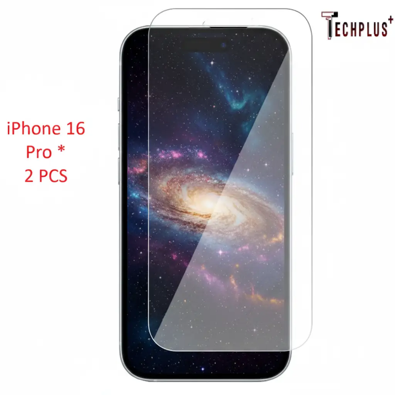 iPhone 16 Pro Glass Screen Protector (2 pack) by techplus