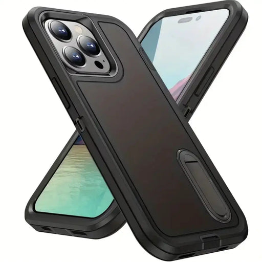 techplus Mobile Phone Case IPhone 16 pro Triple Layer Armor Hard Case with Kickstand IPhone 16 pro Triple Layer Armor Hard Case with Kickstand...