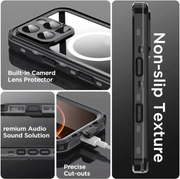 Redpepper Waterproof MagSafe Case for iPhone 16 Pro | Shockproof Cover by techplus