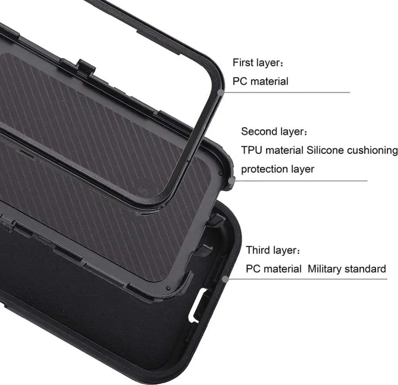 iPhone 15 Pro Max Heavy Duty Shockproof Case by techplus