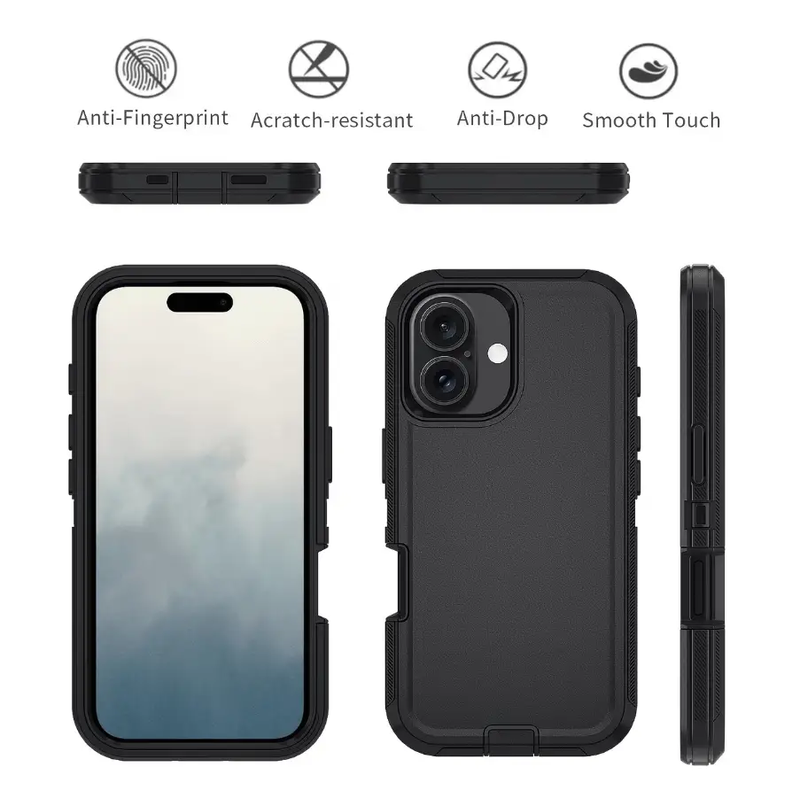 IPhone 17 Triple Layer Armor Hard Case by techplus