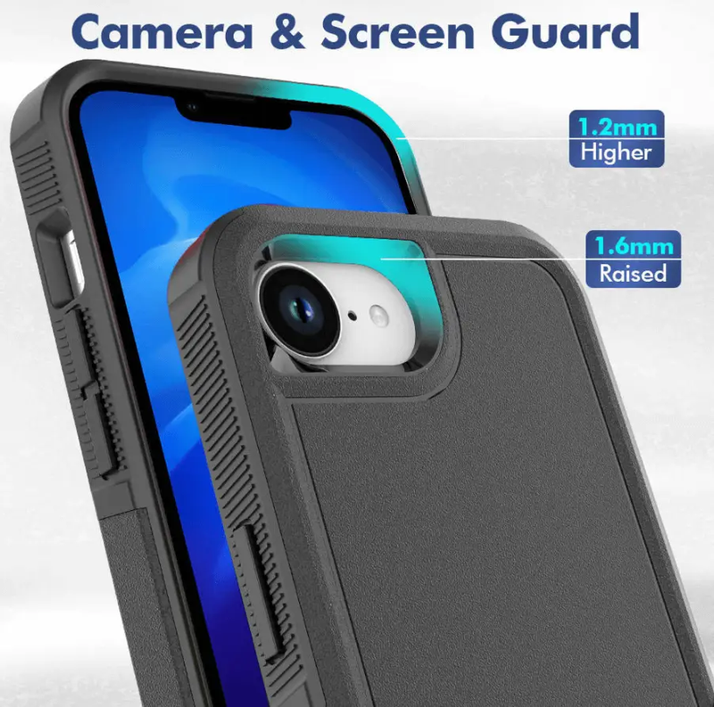 iPhone 16e Dual Layer Armor Hard Case by techplus