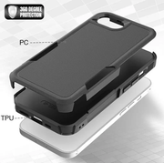 iPhone 16e Dual Layer Armor Hard Case by techplus