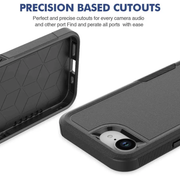 iPhone 16e Dual Layer Armor Hard Case by techplus